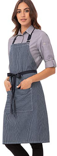 Chef Works Unisex Portland Kitchen Apron, Indigo Blue, One Size