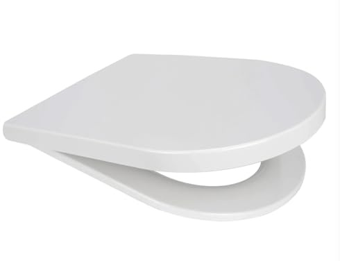 Euroshowers Middle D Style Toilet Seat Soft Close Top Fix Quick Release