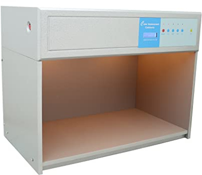 INTSUPERMAI Color Matching Cabinet 4 Light Sources Calibration Charts Light Source Cabinet Textiles Printing Plastics Footwear Leather Color Assessment Cabinet Box 110V