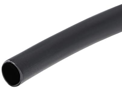 sourcing map Heat Shrink Tubing, 1/16(1.6mm) Dia Shrinkable Tube 1m Black | 3:1 rate Cable Sleeve