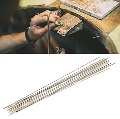 Lame di taglio della sega, 12pcs gioielli in acciaio al tungsteno lame da taglio a denti a spirale lame da taglio per sega a cera lame per sega a spirale in acciaio al tungsteno sega(1#)