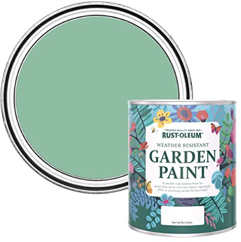 Rust-Oleum Green Mould Resistant Garden Paint in Matt Finish - Wanderlust 750ml