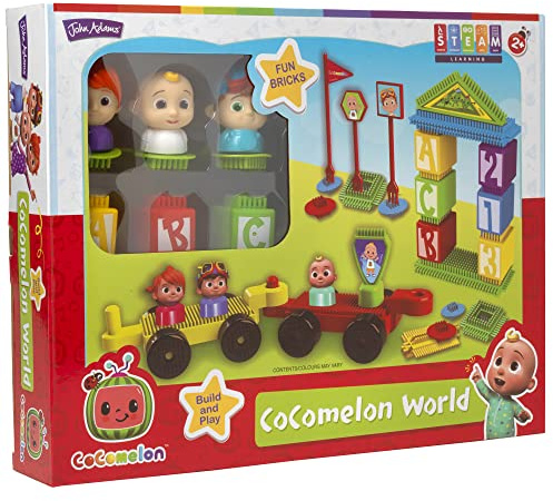 John Adams | Fun Bricks CoComelon World: Build and play! | Preschool Building Blocks | Ages 2+