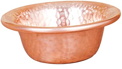 kowaku Small Copper Bowl Multi Used Tea Cup Pet Food Bowls Water Mug Offering Bowls Decorations for Meditation Rituals Sacrifices Kitchen Temple, 11cm
