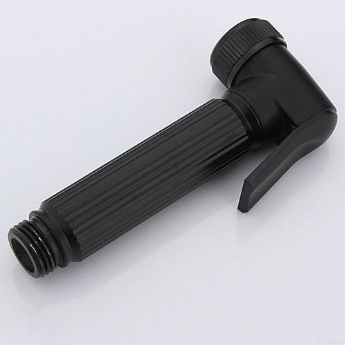 Black Handheld Bidet Douche Shower Spray for Toilet, Chrome Douche Bidet Toilet Spray Shattaf Muslim Shower Head Handheld Zinc Alloy