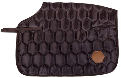QHP Ausreitdecke Nierendecke Quarter Classy Kunstfellfutter (S, Dunkelbraun)