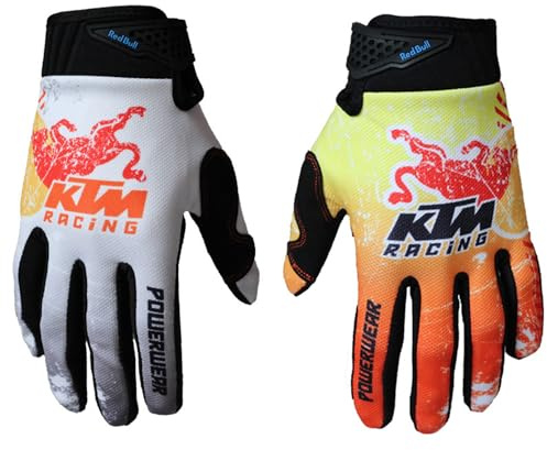 EXCEREY Bull Cycling Gloves MTB Motorcycle Biking Non-Slip & Breathable All-Season for Men Women & Mountaineering (Grey, Size L)