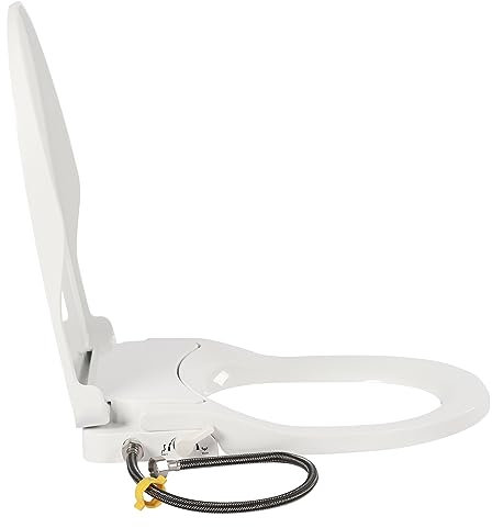 Toilet Seat with Dual Nozzle System Toilet Seats Bidet with Self Cleaning Bidet Toilet Seat Non Electric Separated Rear & Feminine Cleaning Natural Water Spray