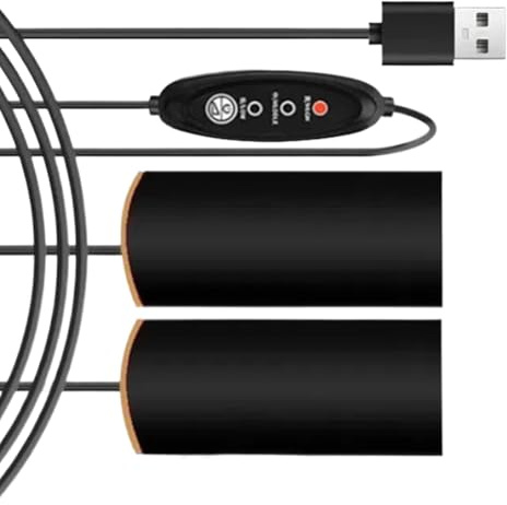 Motorcycle Heated Grips - Electric Heating Handlebars, Motorcycle Heated Handgrips | USB Heated Adjustable Anti Slip Handlebar Grip Cover, Fast Heating Hand Grip Heater Warmer for Outdoor Cycling