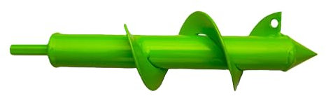 WERHE Tarière pour perceuse 60 mm Ø, 220 mm de long - Tarière de jardin pour visseuse sans fil pour planter, fleurir et creuser des trous - Outil de creusement pour le jardin