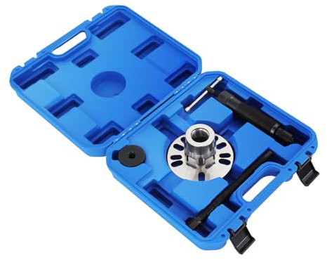 YEITBY 10T Hydraulischer Radlager Abzieher Werkzeug Satz Ausdrücker Satz für Antriebswellen KFZ Radnaben abziehen für 4- oder 5-Loch-Radnaben mit einem Lochkreis von 96-125 mm Blau