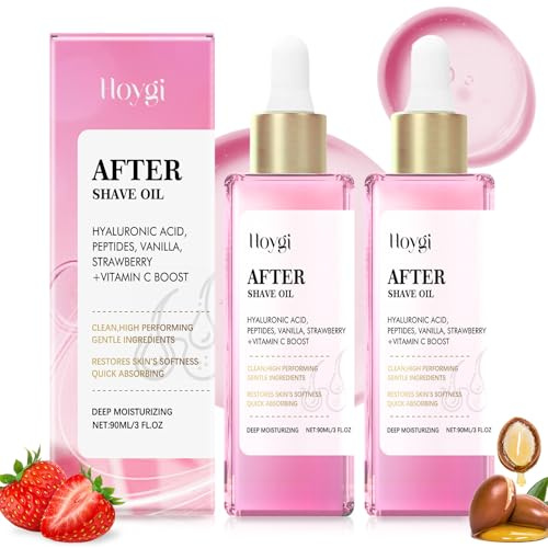 Strawberry Vanilla Aftershave Öl,Soft Serve Aftershave-Öl 90ml | Shave Treatment to Soothe Razor Burn,Verhindert Eingewachsene Haare Trockenheit für Frauen Beine und Achselbereich (2)