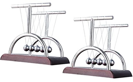 JOINPAYA 2pcs Cradle Billiard Desktop Ornaments Fun Physical Models for Learning and Dynamics Creative Playthings for Decor