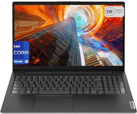 Lenovo V15 G4 Laptop, Intel Core i5-13420H, 8 GB DDR4 RAM, 2 TB PCIe SSD, 15.6 FHD, Intel UHD Graphics, QWERTZ Tastatur, Windows 11 Home, Black