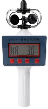 Upgraded Anemometer Wind Speed Gauge Cup Style Digital Professional Small Average Wind Speed for Measuring Wind Instan