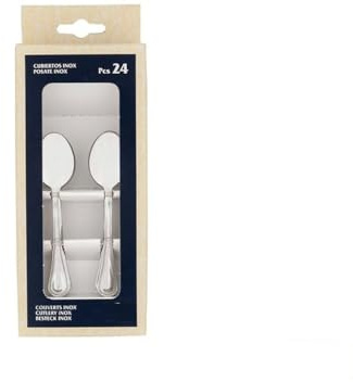 DRW Cucharilla Moka Acero INOX 24 Unidades Talla Unica