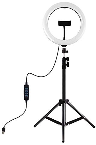 Luce Circolare LED Ring Light Professionale con Treppiede - Illumina i Tuoi Contenuti, Perfetta per Selfie, TikTok, YouTube, Live Streaming, Makeup e Videoconferenze