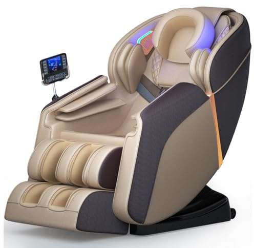 LFFTBK Sillón De Masaje 2026, con Rodillos 4D, Apto para Uso Doméstico.(Gold)