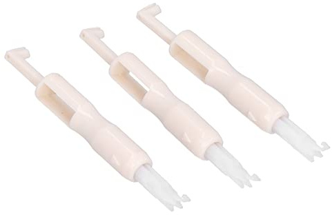 Cryfokt Set Infila-Ago in Plastica Set Inseritore Ago da Cucito Affidabile 3 Pezzi per Macchina da Cucire Domestica, Comodo Strumento per Infilare L'ago per gli Appassionati di Cucito