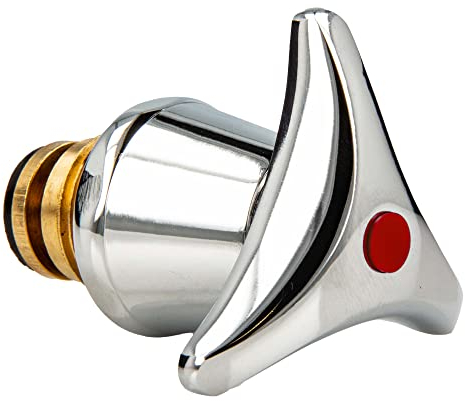 tecuro Hahnoberteil Sanitäroberteil 3/8 Zoll, mit Dreisterngriff, für Armaturen - rot