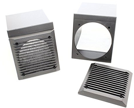 Sound-way Box enclosures for 10 cm 4 speakers for FIAT Panda 3 doors grey