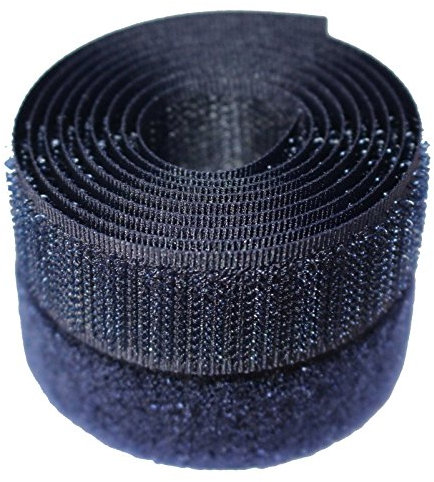 Ruban auto-agrippant bleu marine 20 mm Alfatex® de marque fournie par les sociétés Velcro – Différentes longueurs (longueur : 1 m)