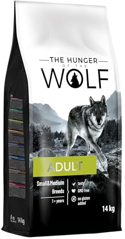The Hunger of the Wolf Dry Dog Food - For Small or Medium Breeds, Vitamin C and E Formula with Chicken, Adult - 14 kg