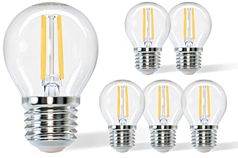 Aigostar E27 LED Vintage 6W Warmweiss Glühbirne Edison Lampe 720 Lumen 2700K Abstrahlwinkel 360° Flimmerfrei Nicht Dimmbar, 5er Pack