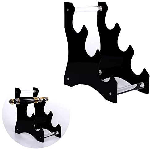 WANLIAN Lichtschwertständer lightsaber stand Desktop Acryl Lichtschwert Display-Ständer Lichtschwertgriffständer für Display dekoratives Lichtschwert Schwert (Schwarz)