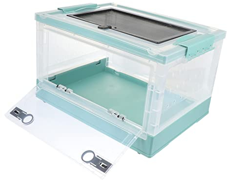 Hohopeti Plastik Hamsterkäfig Mit Belüftung Faltbares Kleines Tiergehege Isolierende Nagetierbox Für Hamster Igel Und Kleintiere Langlebig Und Einfach Zu Reinigen Blau