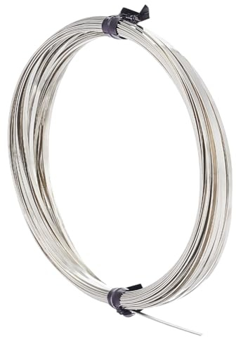 UNICRAFTALE 3m Schmuckdraht 1 mm Draht zum Basteln Kupferdraht Platin Schmuck Basteldraht Biegsamer Dünn Kupfer Basteldraht Weicher Metalldraht Schmuckdraht für Schmuckherstellung Bastelarbeiten