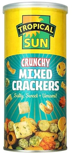 Tropical Sun Crunchy Mixed Crackers (Salty, Sweet + Umami!), 150G (Pack of 1)