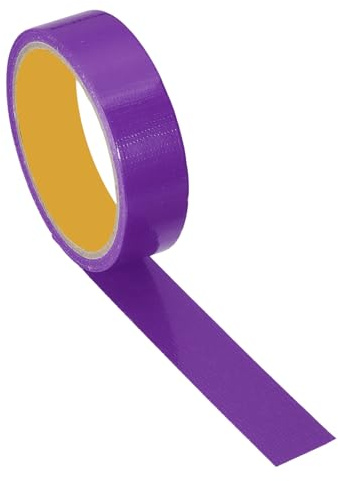 PATIKIL Cinta Adhesiva de Tela Gaffer, Cinta de Reparación Impermeable sin Residuos, 2.5cm x 10 M, Fácil de Rasgar, para Fotografía en Uso Industrial con Cables Eléctricos, Morado