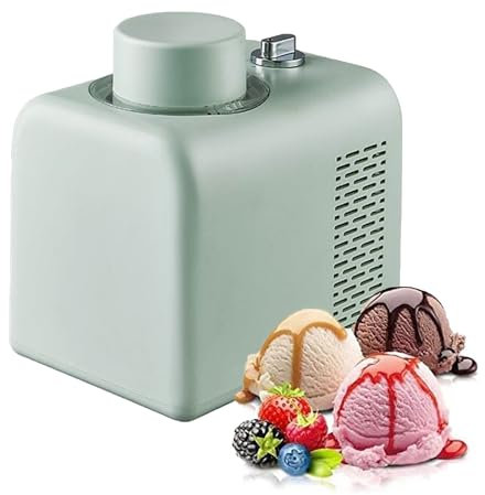 Macchina per Gelato, Macchina per Gelato Soft A 4 modalità, Macchina Portatile per Dessert da 500 Ml con Mantenimento del Freddo in 8 Ore, Pala Rimovibile,Light Green