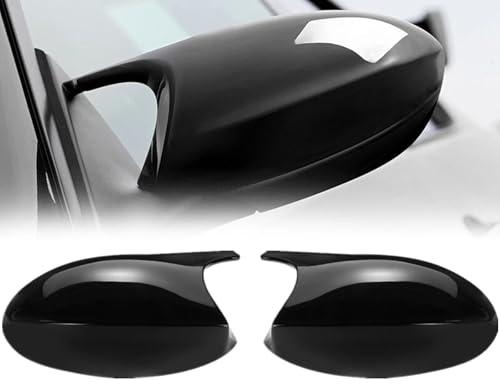 1 Paar Glänzend schwarz Spiegelkappen Auto Rückspiegel Kappe Rückspiegelgehäuse für BMW 1 3 series E87 E81 E82 E90 E91 E92 E93 (Pre-Lci) 2004-2009