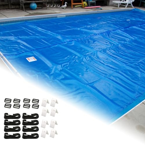Haltebänder, Haltebänder Poolfolie Haltegurte, 8er Set Befestigungsbänder Und Klammern, Pool Aufroller Aufrollvorrichtung Fahrbar Solarfolie, PoolHaltebänder Solarfolie Zubehörteile, Aufrollsystem