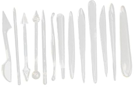 Nishiyuenyi Set di 13 Utensili Portatili per Argilla per Levigare E Goffrare Accessori