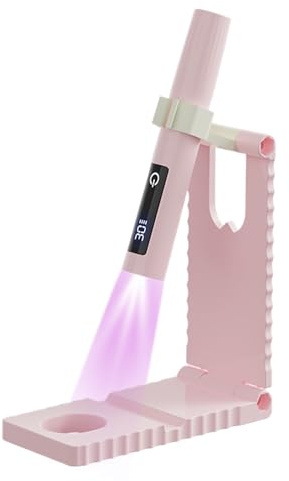 Ahuuen Kleines UV-Licht für Nägel | Gel-Nagellack-Trockner USB-Aufladung - Tragbares LCD-Display LED-Licht mit 2 Timing-Modi für Maniküre Pediküre Studio Home Airplane Camping