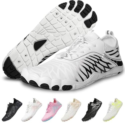 Barefoot Shoes for Women & Men, Grounded Walking Hiking Wide Toe Box Shoes | Non-Slip Water Athletic Footwear, Comfortable Vitality Footwear, Trail Running, Beach Workout Sneakers Unisex, Lightweight