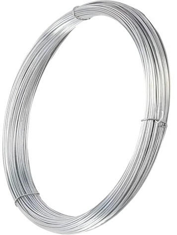 304 Edelstahldraht 2mm, Stahldraht Silber Basteldraht, Edelstahl Draht, Draht Zum Basteln Rostfrei für DIY-Bastelarbeiten Gartenverkabelung (2mm×30m)