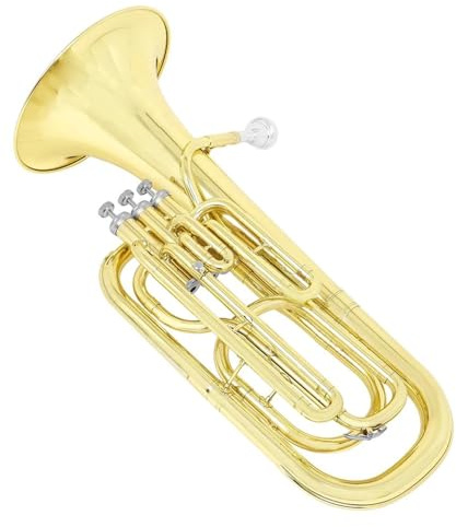 Euphonium Musikinstrumente B Euphonium 3 Tasten Vertikales Baritonhorn Messingkorpus Tenorinstrument Mit Koffer Handschuhen Stoff