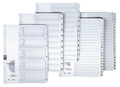 Ordnerregister 1-12 weiß PAGNA 31005-08 12 tlg VE=15