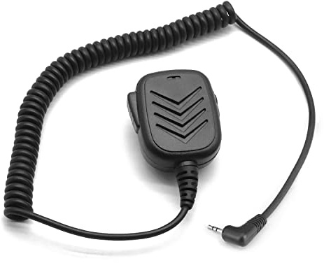 SUNDELY® Microphone for Motorola Radio TKLR T9 T82 T92 H2O XT180 EM1000 MR356R MJ270R T5422 T5530 T7000 Walkie Talkie Hand Held Shoulder Lapel Mic 2.5mm 1-pin with Headphone Port & Rotating Back Clip | T8 T50 T60 T62 T80 T605 T800 T802 T5022 T5422 T5500 Hand Held Shoulder Lapel Mic 2.5mm 1-pin with Headphone Port & Back Clip