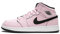 NIKE Air Jordan 1 Mid (GS), Scarpe da Fitness Donna, Multicolore, Rosa (Pink Foam), Nero, Bianco, Antracite, 601, 38 EU
