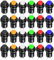 Gebildet 24pcs 12mm SPST Interruttori a Pulsante ad Aggancio ON/OFF AC 250V/1.5A 125V/3A, Bloccabile Interruttore per Tromba Auto, PC, Lampada da Tavolo, Campanello di Casa