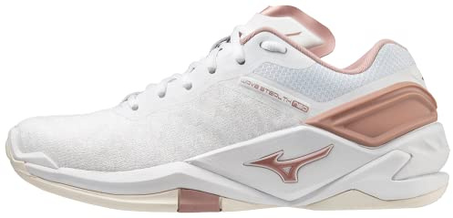 Mizuno Wave Stealth Neo, Scarpe da Pallamano Donna, White Rose Snowwhite, 42 EU