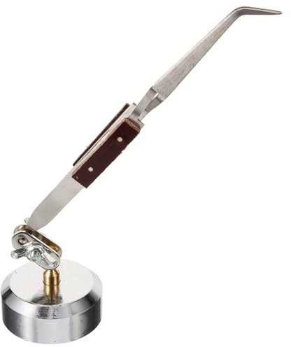 UPKOCH Third Hand Tweezers Soldering Tweezer, Cross Locking Jewelry Welding Tweezers with Base Jewelry Making Repair Kit for Jewelry Making Welding Repairing Third Hand Tools