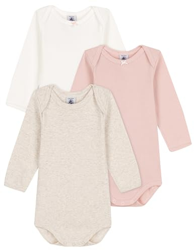 Petit Bateau Långärmad bodysuit för flickor, Variant 1, 3 år
