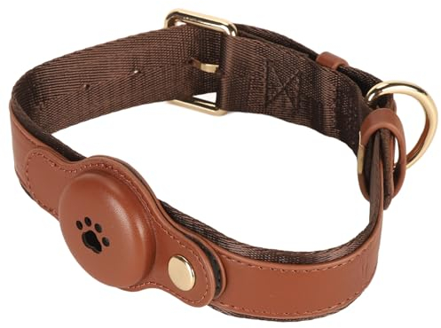 Hundeleine, stilvolle und bequeme Hundeleine für Camping, Spazierengehen, Braun