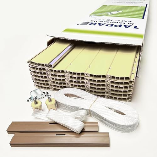 Kit Tapparella Avvolgibile in PVC- Fai da te. Made in Italy. Facile da ridimensionare (L100X172 H - COL.1178) varie misure,9 colori, corredata di cinta e scorricinta.